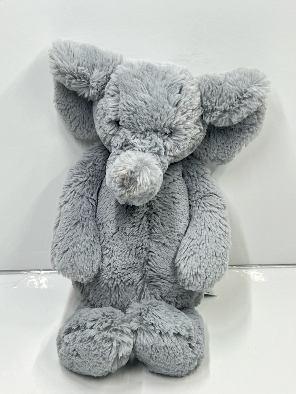 JELLYCAT London Retired Gray Soft Plush Bashful Elephant.